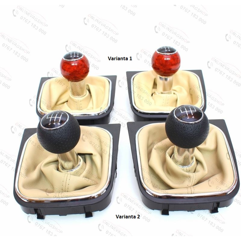 Nuca piele perforata S-line/mahon + manson VW Golf 5, Golf 6, Jetta
